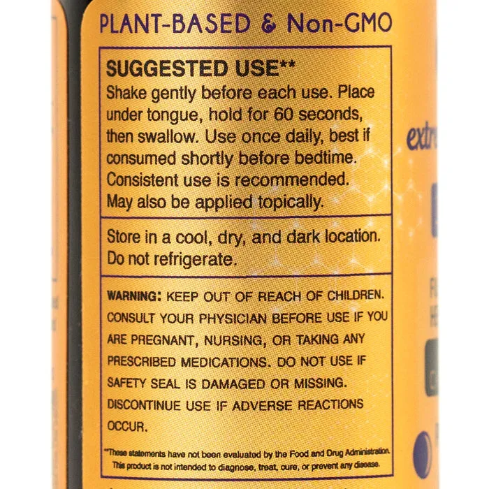 CBD Oil for Sleep | Extreme Terpenes PM - 1500 mg - 1 fl oz