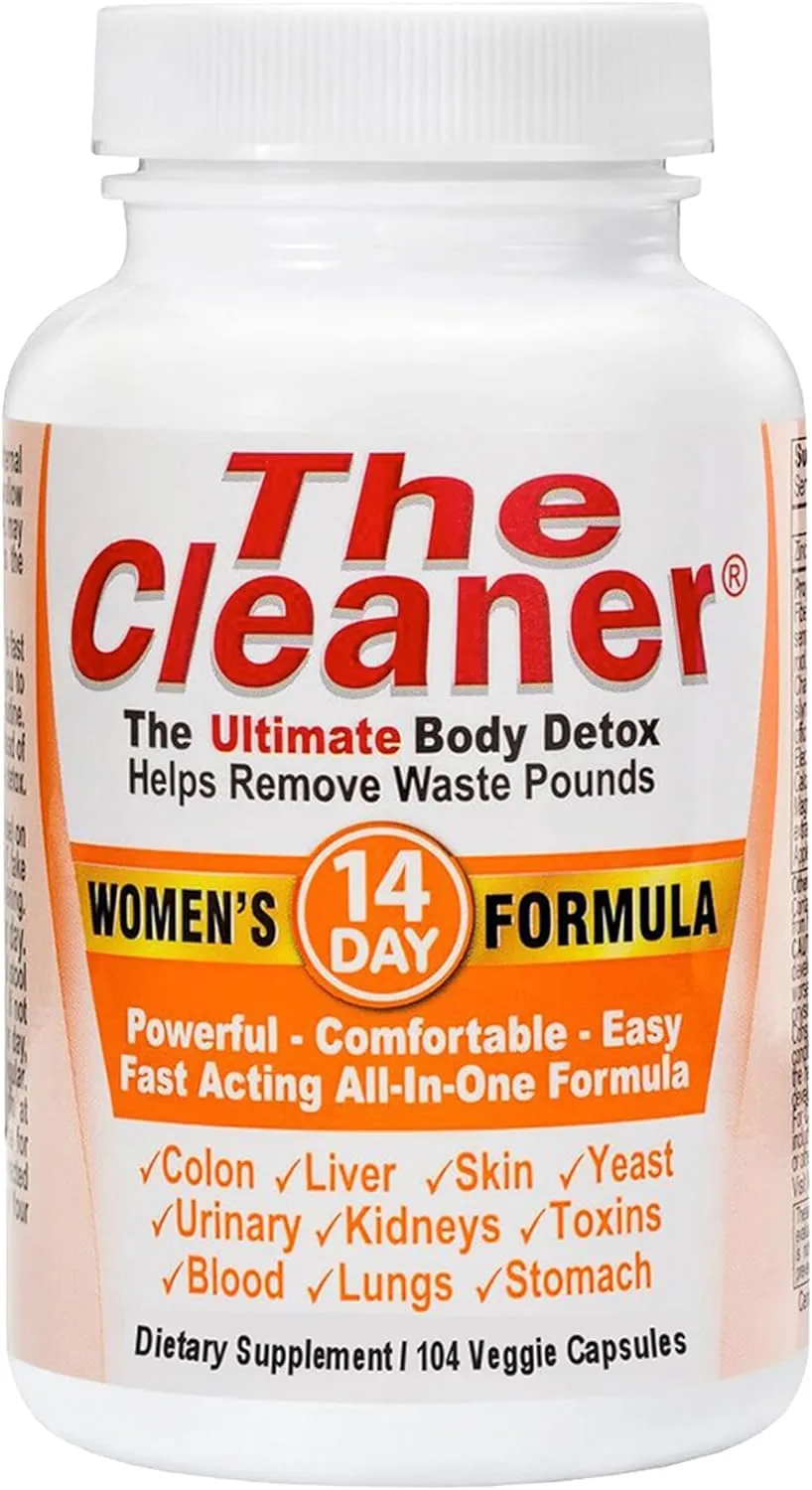 Century Systems, The Cleaner Detox, Powerful 14-Day Complete Internal Cleansing Formula for Women, Support Digestive Health, 104 Vegetarian Capsules