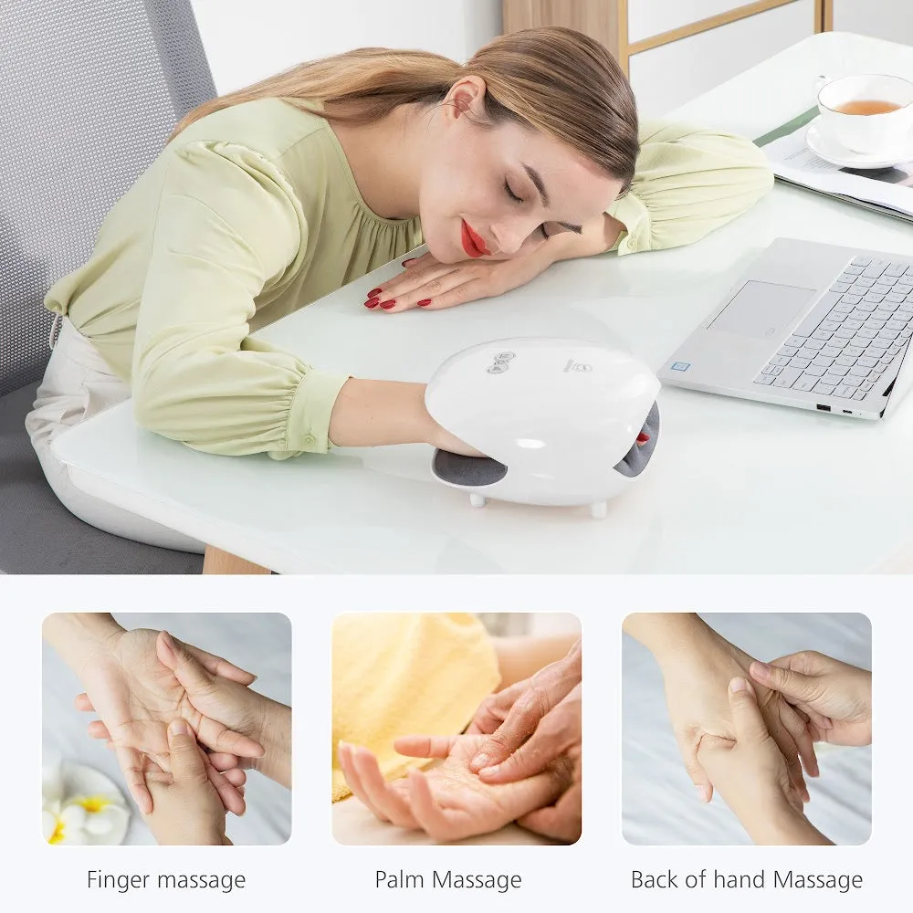 CF-4803 Comfier Wireless Air Compression Hand Massager, White