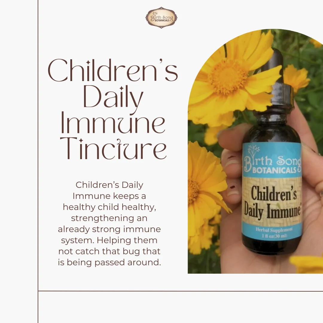 Children's Daily Immune* Organic Herbal Tincture with Astragalus Root 1 oz.