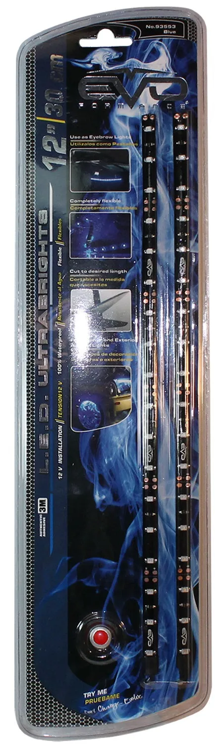 Cipa USA 93553 EVO Formance LED Ultrabrights Universal Light Strip; 12cm; Blue;