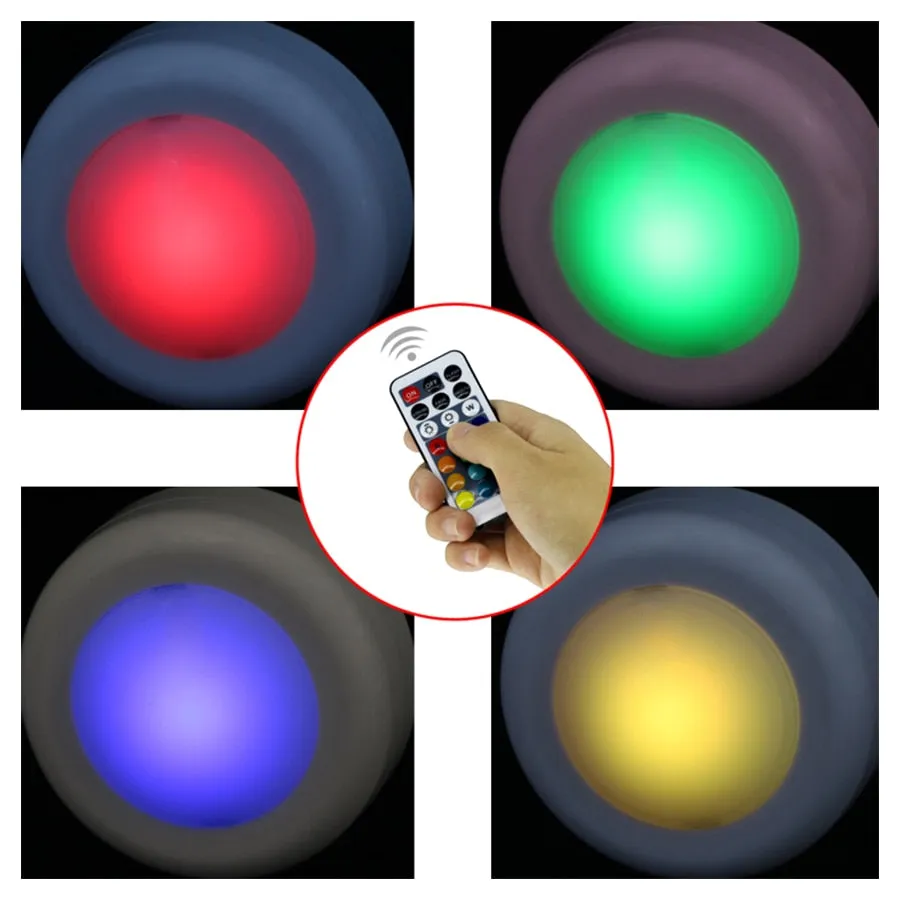 COLOR CHANGING REMOTE CONTROLLED LED WIRELESS LIGHTS