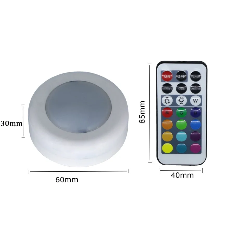COLOR CHANGING REMOTE CONTROLLED LED WIRELESS LIGHTS