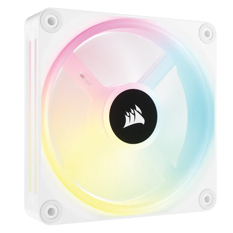 Corsair iCUE QX120 RGB | 120mm Magnetic Dome Fan (White)