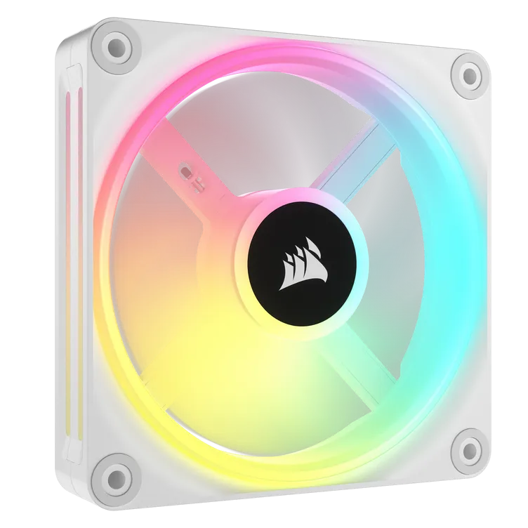 Corsair iCUE QX120 RGB | 120mm Magnetic Dome Fan (White)