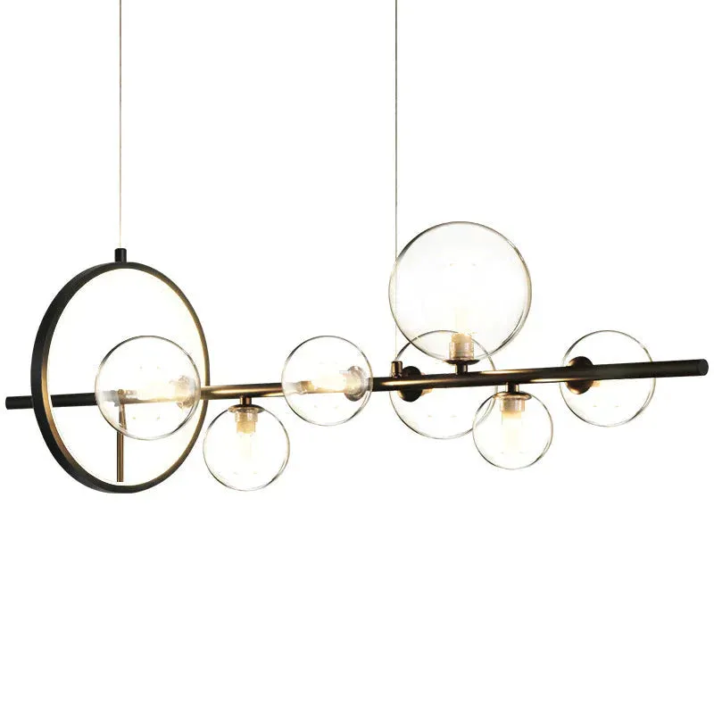 Creative Dining Room Chandelier Modern Minimalist Bar Front Desk Clothing Store Designer Dining Room Glass Decorative Chandelier