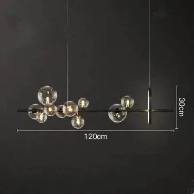Creative Dining Room Chandelier Modern Minimalist Bar Front Desk Clothing Store Designer Dining Room Glass Decorative Chandelier