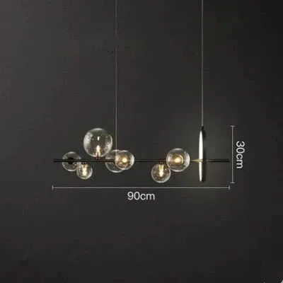 Creative Dining Room Chandelier Modern Minimalist Bar Front Desk Clothing Store Designer Dining Room Glass Decorative Chandelier