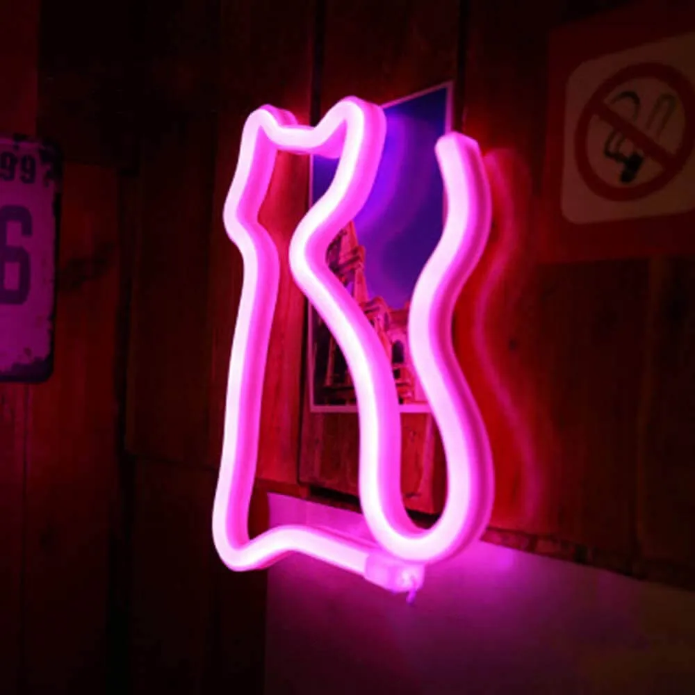 Cute Cat Neon Light Sign