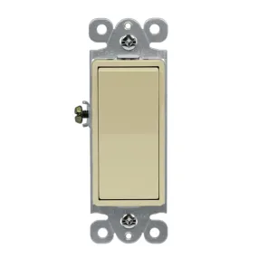 Deco 15 amp Single-Pole Switch, Ivory