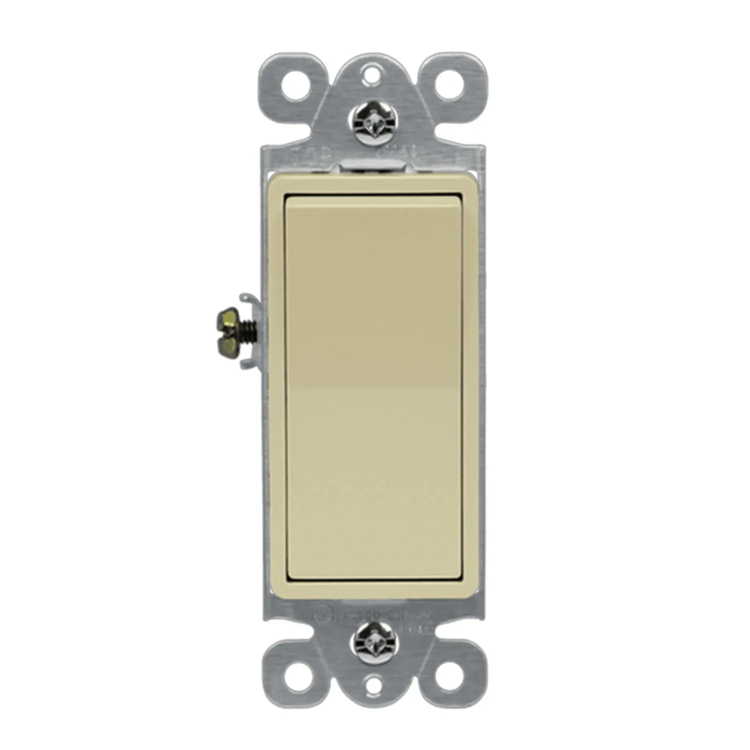 Deco 15 amp Single-Pole Switch, Ivory