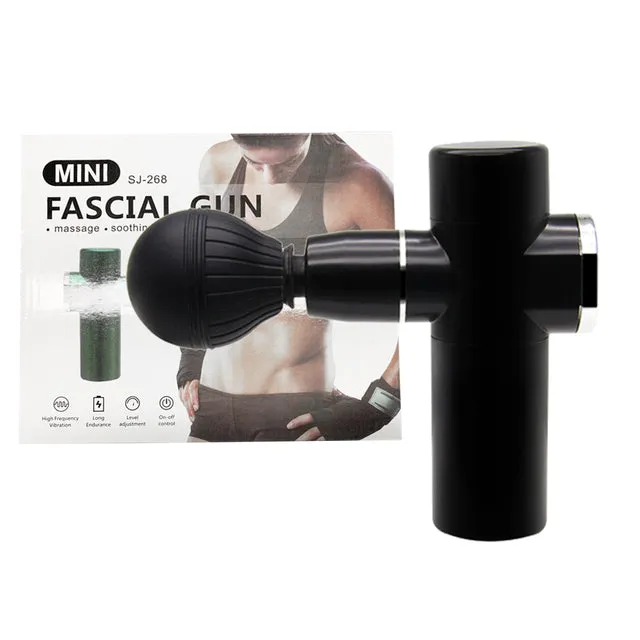 Deep Muscle Massage Gun Electric Massager Mini Fascia Gun Pistol For Body Neck Back Vibration Slimming Relaxation Pain Relief