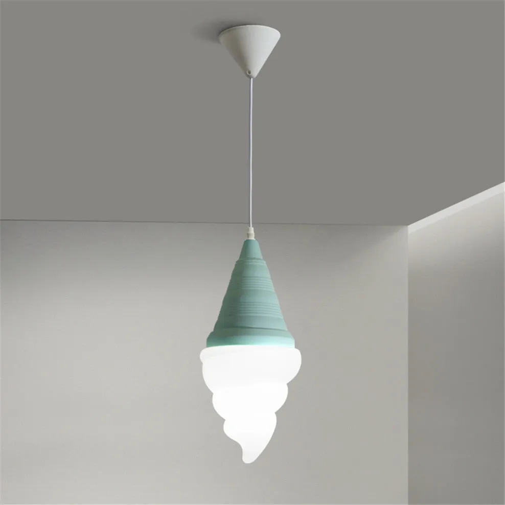 Dessert Shop Ice Cream Cones Pendant Lights Creative Children Led Hanging Lamp Kids Room Light Fixture Dining Room Decoration