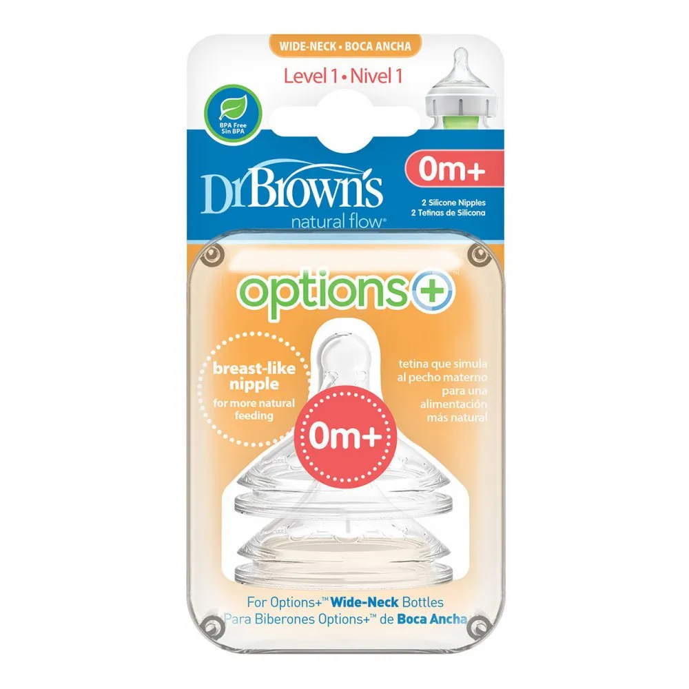 Dr Brown's Options  Level 1 Teats 0m 