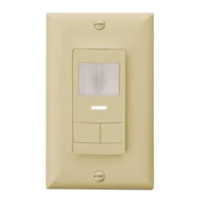 Dual Detection Occupancy Two Pole In-Wall Switch, Ivory