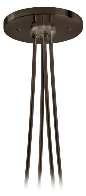 Dual Feed Remote Canopy Rigid Connector in Bronze Finish by Stone Lighting