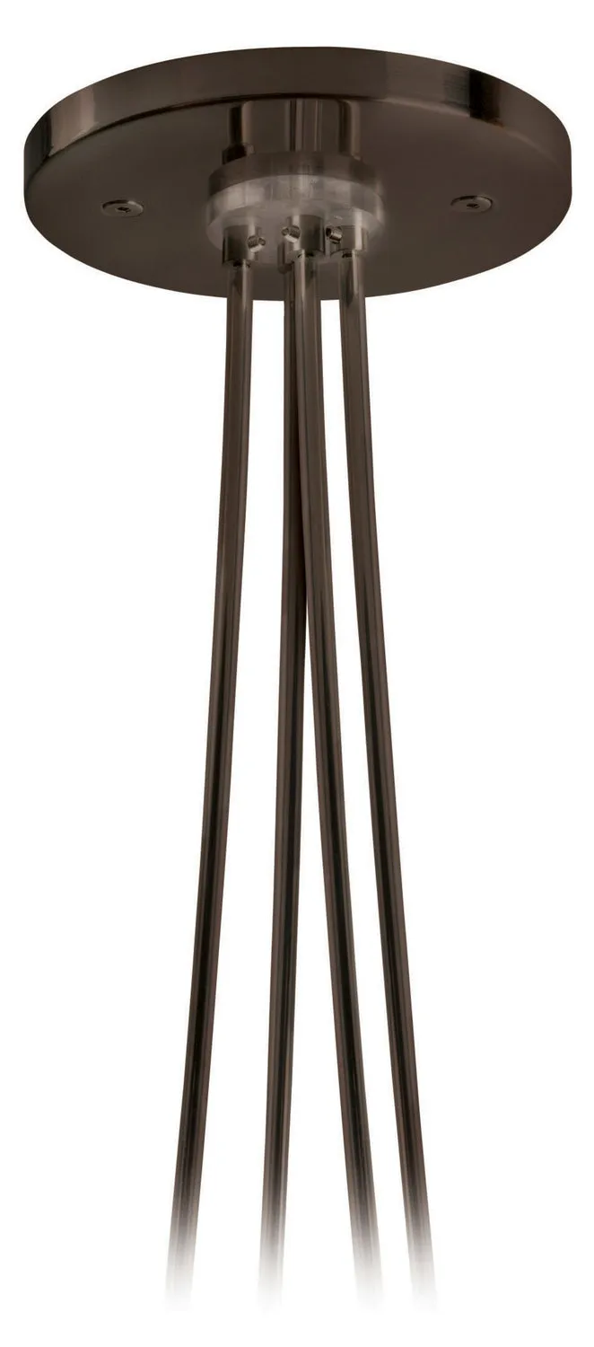 Dual Feed Remote Canopy Rigid Connector in Bronze Finish by Stone Lighting