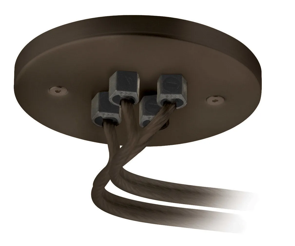 Dual Feed Remote Canopy Soft Feeder Connector in Bronze Finish by Stone Lighting