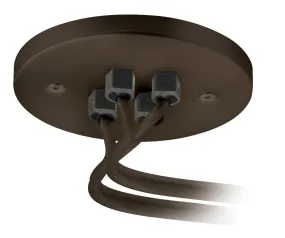 Dual Feed Remote Canopy Soft Feeder Connector in Bronze Finish by Stone Lighting