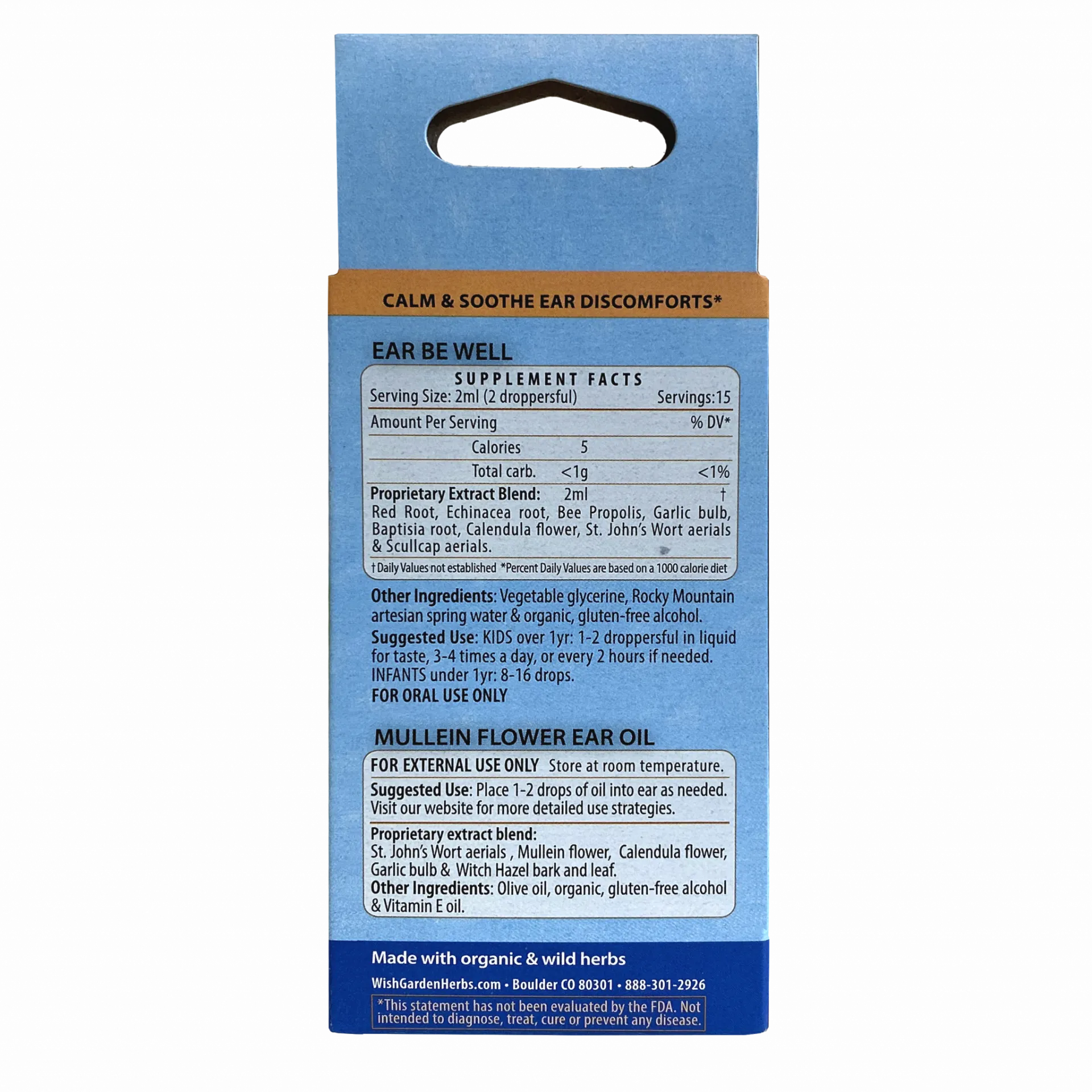 Ear Be Well For Kids   Mullein Flower Ear Oil Kit