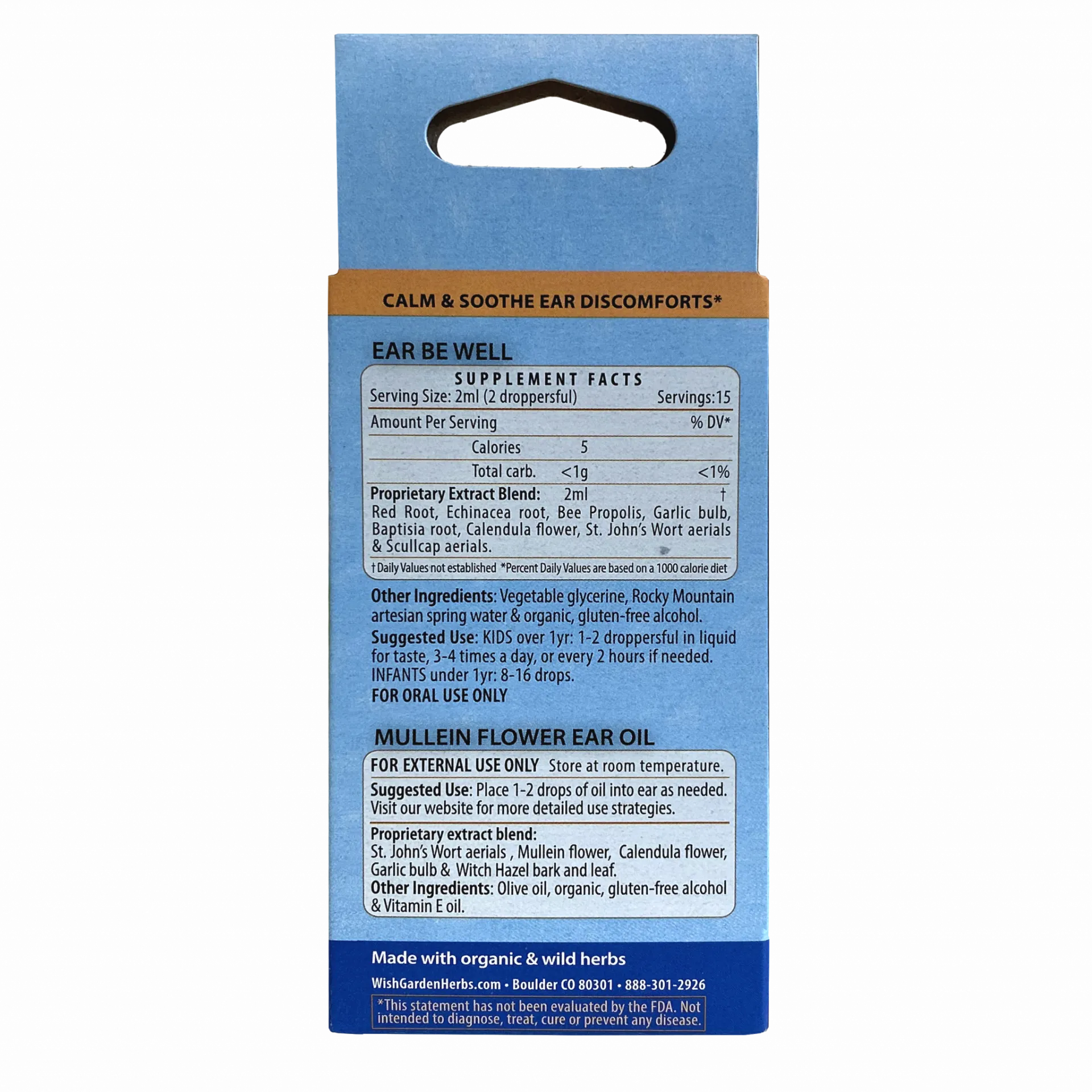 Ear Be Well For Kids   Mullein Flower Ear Oil Kit