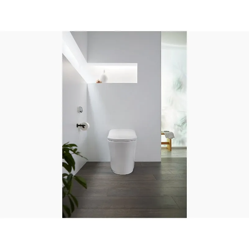 Eir Elongated 0.8 gpf & 1.0 gpf Dual-Flush Bidet Bowl Toilet in White