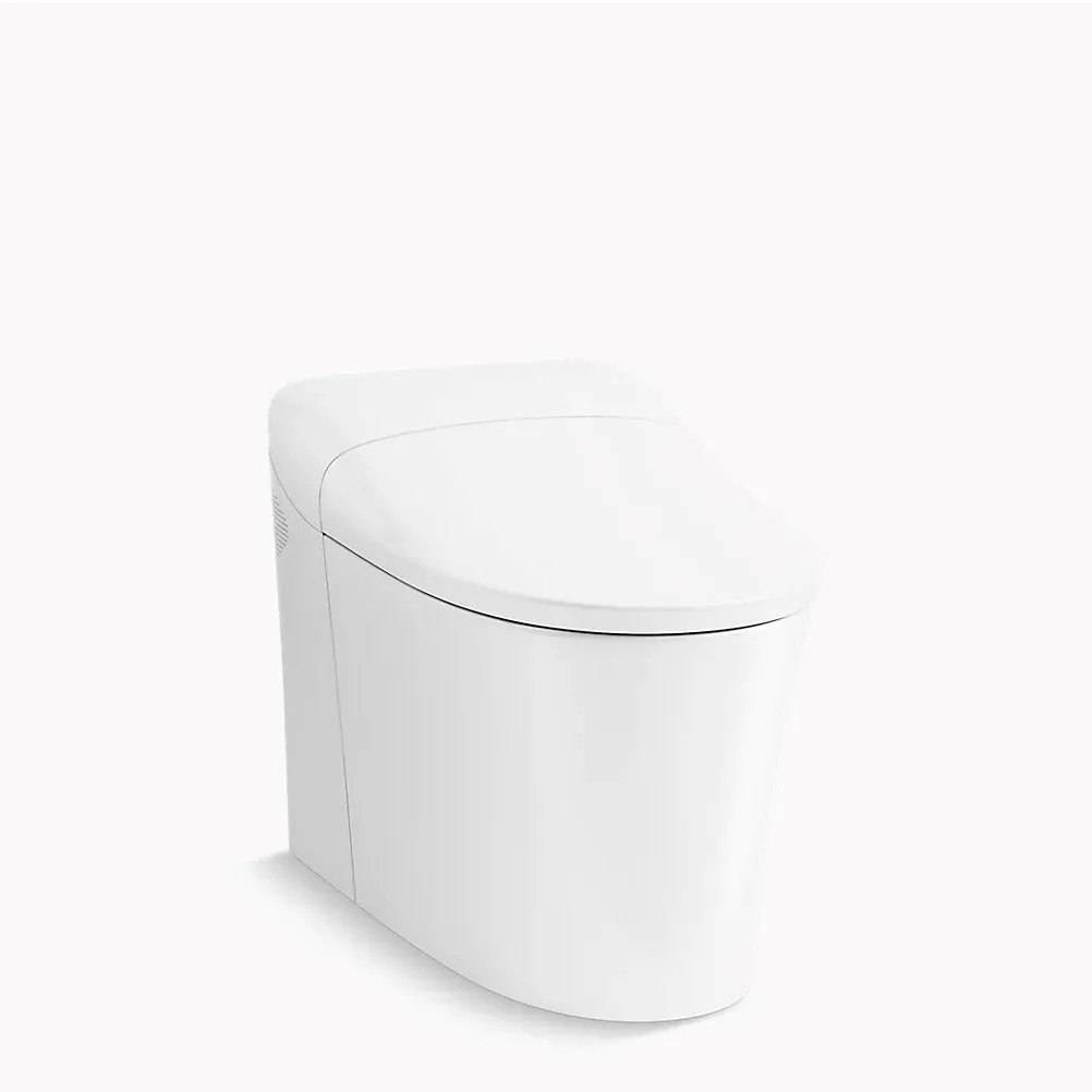 Eir Elongated 0.8 gpf & 1.0 gpf Dual-Flush Bidet Bowl Toilet in White