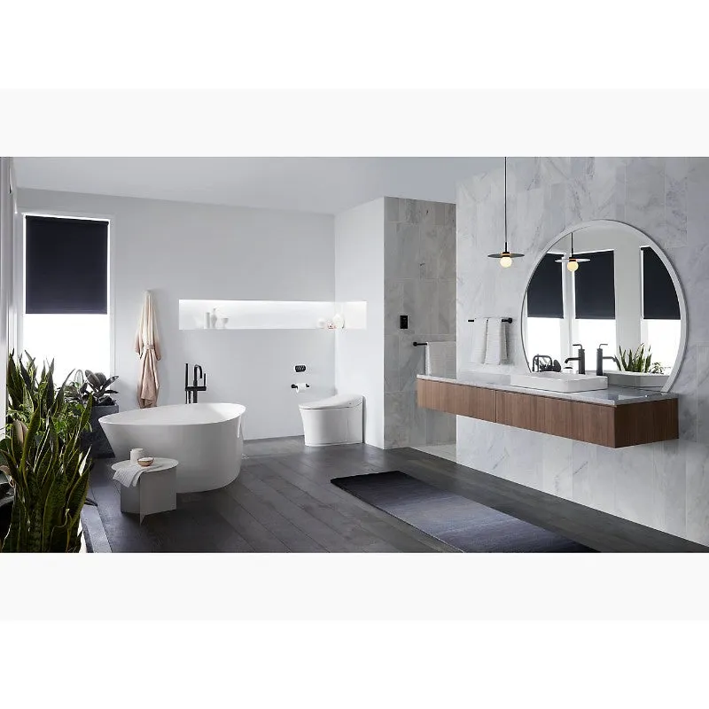 Eir Elongated 0.8 gpf & 1.0 gpf Dual-Flush Bidet Bowl Toilet in White
