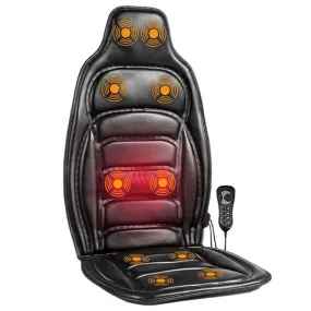 Electric Leather Back Massager Chair Cushion
