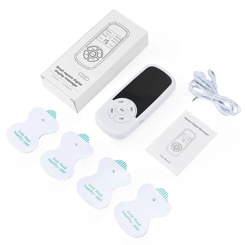 Electric Muscle Stimulator 6 Modes Mini Cervical Spine Massager Meridian Body Massage Device for Pain Relief Electroestimulador