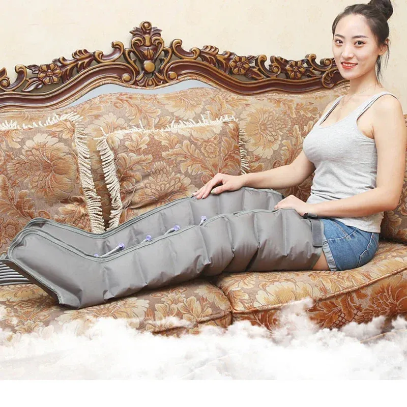 Electric Pressotherapy Air Compression Leg Foot Massager with Vibration & Infrared Therapy I Pneumatic Air Wave Pressure Machine