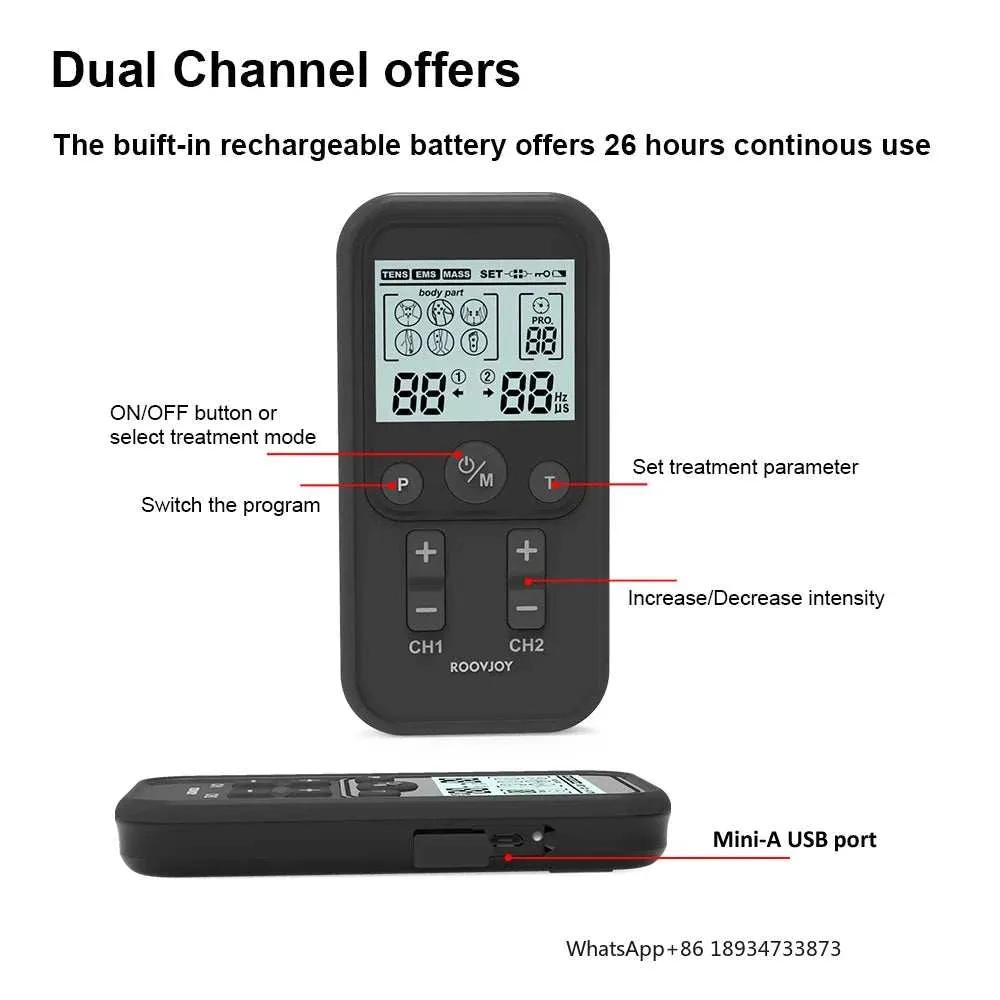 Empower Your Comeback: ROOVJOY Physiotherapy Equipment for Stroke Survivors Regaining Independence – Experience Relief and Progress with Our TENS Machine