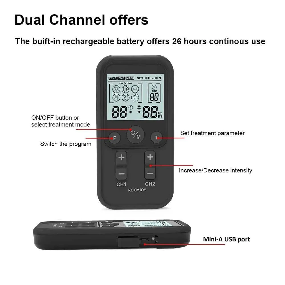Empower Your Comeback: ROOVJOY Physiotherapy Equipment for Stroke Survivors Regaining Independence – Experience Relief and Progress with Our TENS Machine