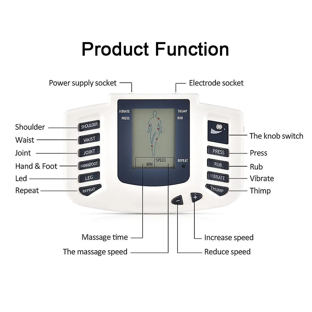EMS Tens Massage Unit Electrical Pulse Acupuncture Full Body Relax Muscle Therapy