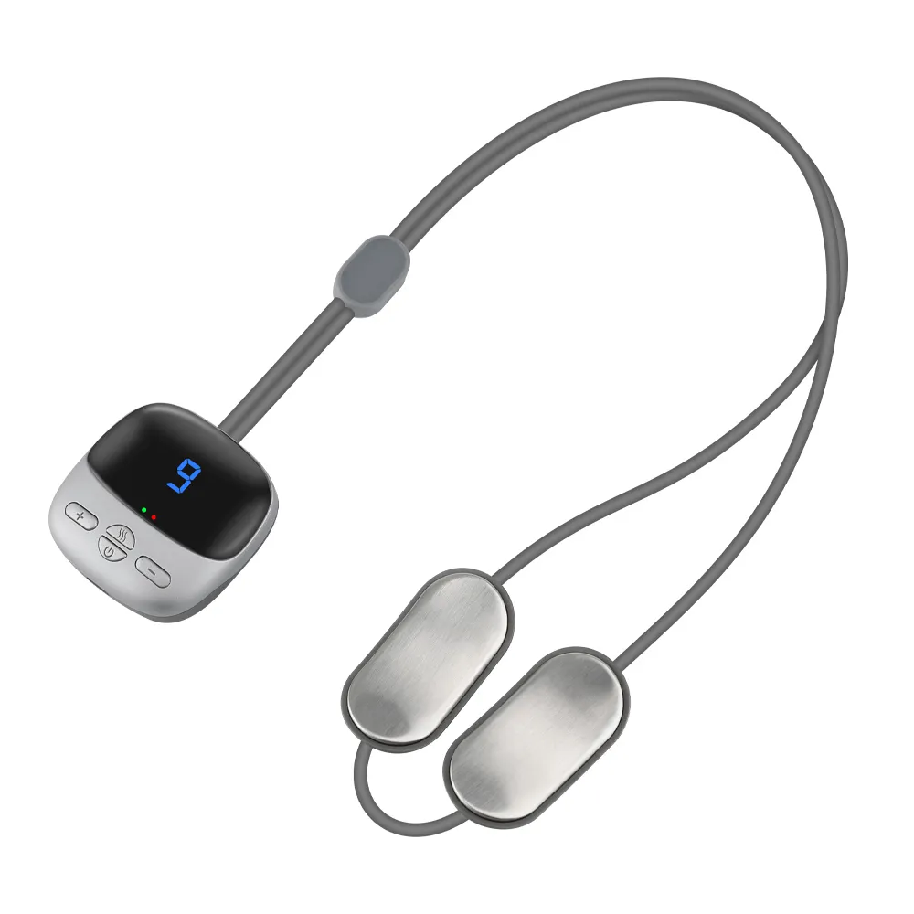 EMS Tens Neck Massager Pendant | Cervical Spine & Neck Pain Relief Necklace