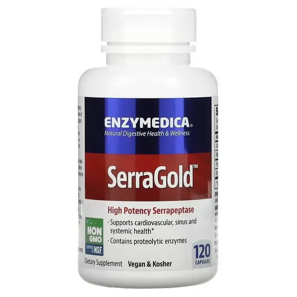 Enzymes SerraGold 120 capsules, Enzymedica