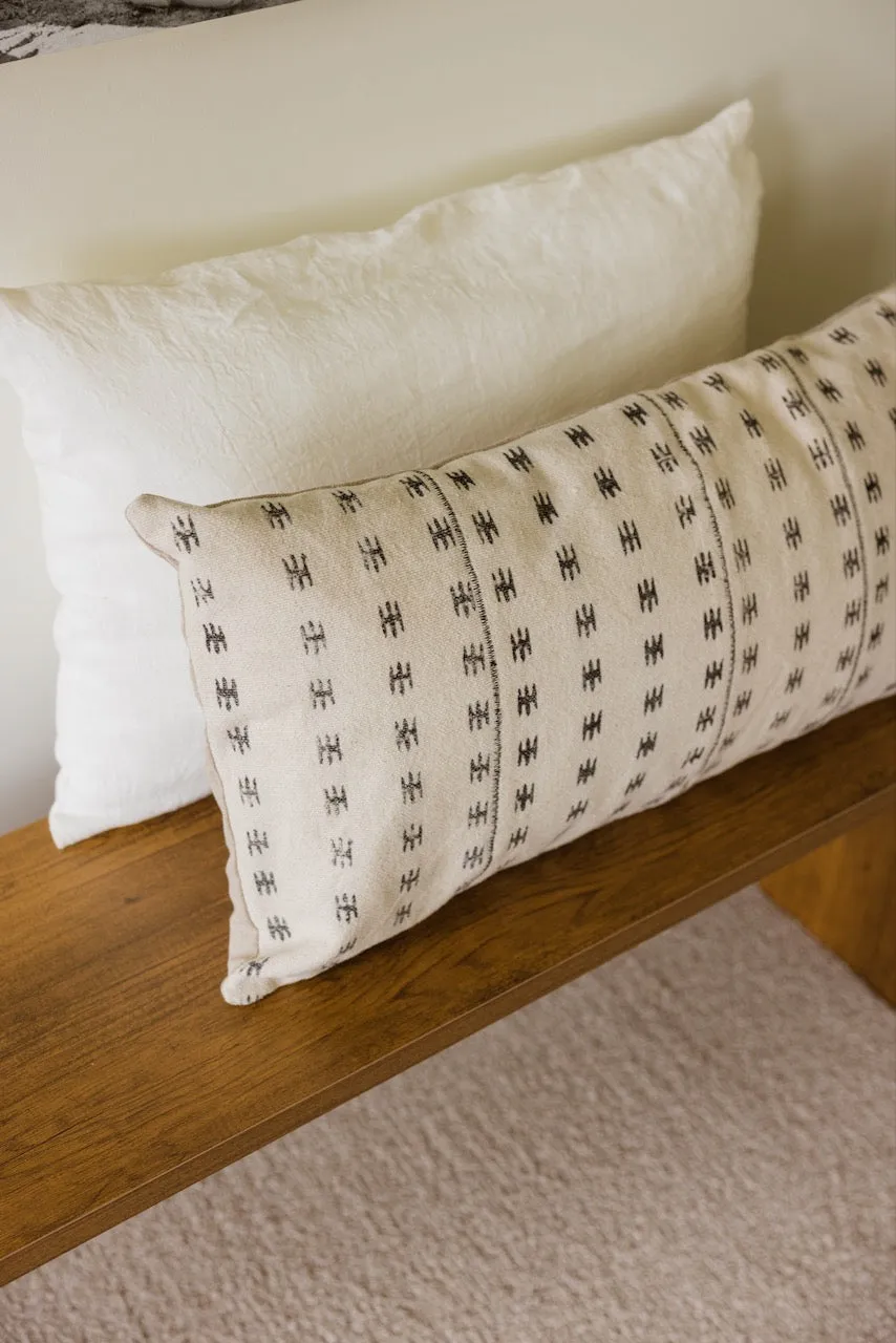 Everglow Linen Lumbar Pillow