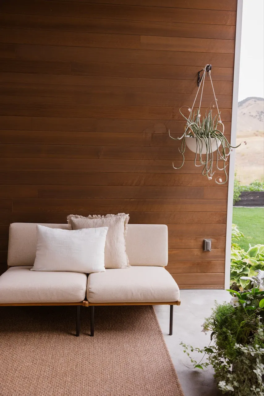 Everglow Linen Lumbar Pillow