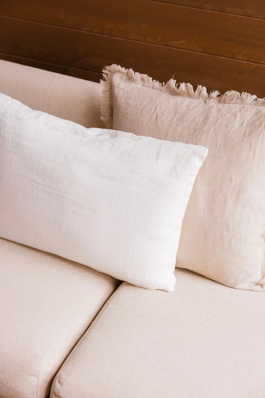 Everglow Linen Lumbar Pillow