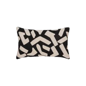 FASCINATION CHARCOAL LUMBAR PILLOW