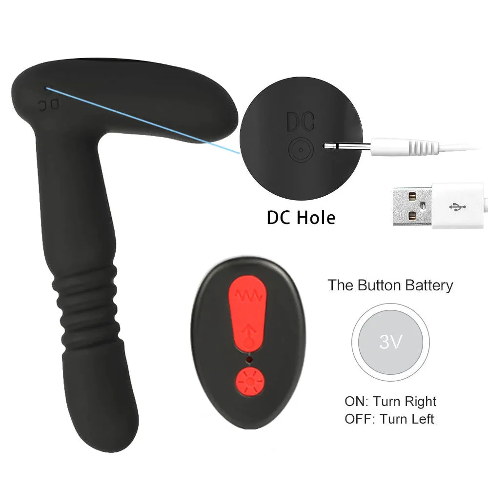 Fiery 9-Speed Thrusting Anal Vibrator Prostate Massager