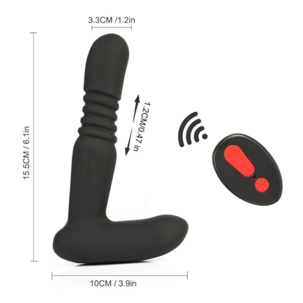 Fiery 9-Speed Thrusting Anal Vibrator Prostate Massager