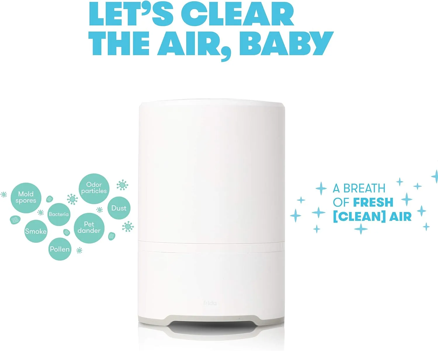 Fridababy 3 In 1 Sound Machine for Sleeping, Nightlight & Air Purifier