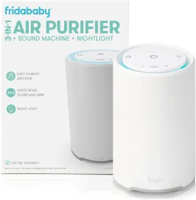 Fridababy 3 In 1 Sound Machine for Sleeping, Nightlight & Air Purifier