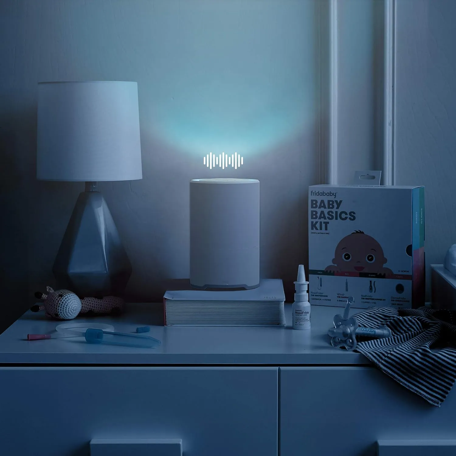 Fridababy 3 In 1 Sound Machine for Sleeping, Nightlight & Air Purifier