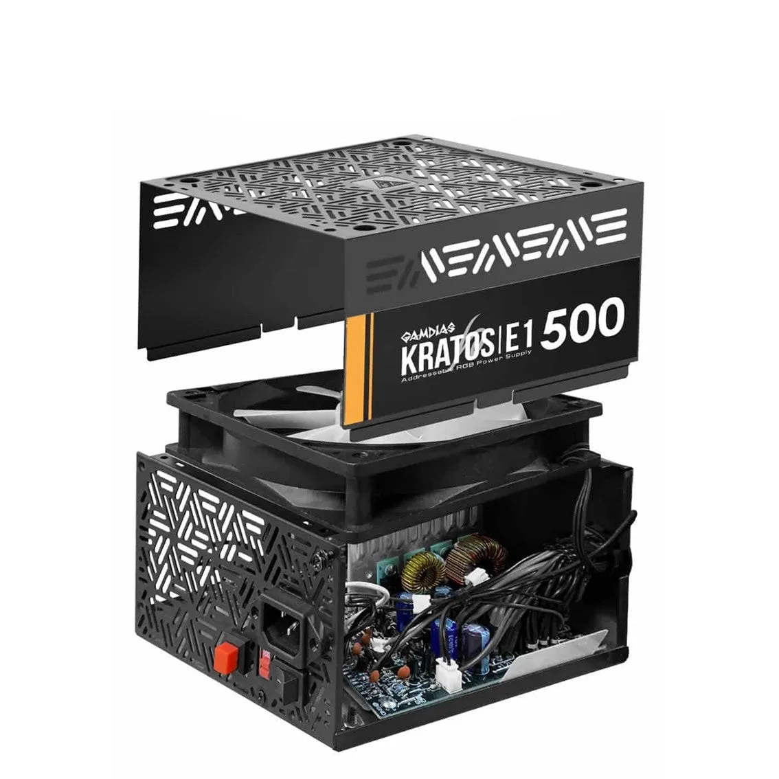 Gamdias Kratos E1 Meets 80% Efficiency Power Supply Non-Modular RGB (500W / 600W) Power Supply