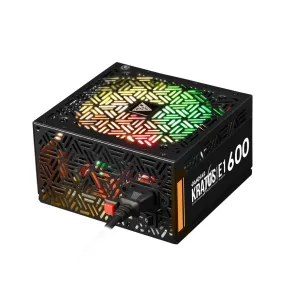 Gamdias Kratos E1 Meets 80% Efficiency Power Supply Non-Modular RGB (500W / 600W) Power Supply