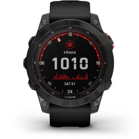 Garmin Fenix 7 Solar Watch - Slate Grey with Black Band