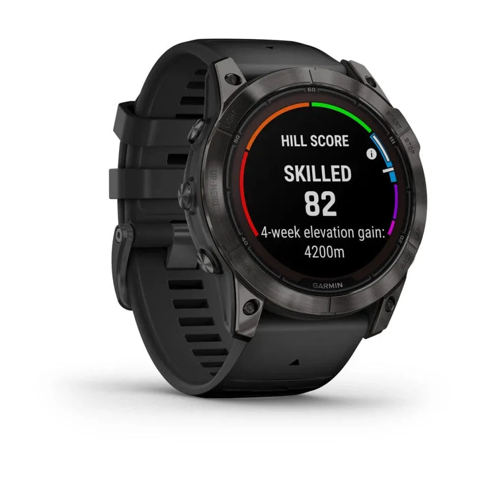 Garmin fenix 7X Pro Sapphire Solar Edition Carbon Grey Titanium w/Black Band