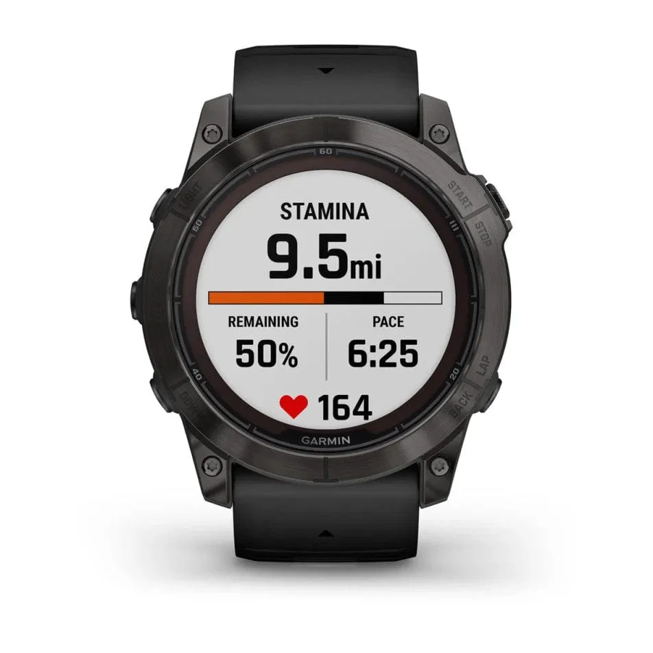 Garmin fenix 7X Pro Sapphire Solar Edition Carbon Grey Titanium w/Black Band